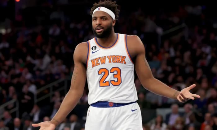 Mitchell Robinson leads the NBA in offensive rebounds this season with 50.